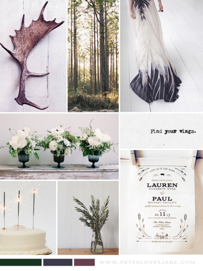 Peter Loves Jane_woodland wedding inspiration board